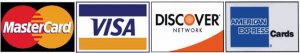 Accepted payment cards
